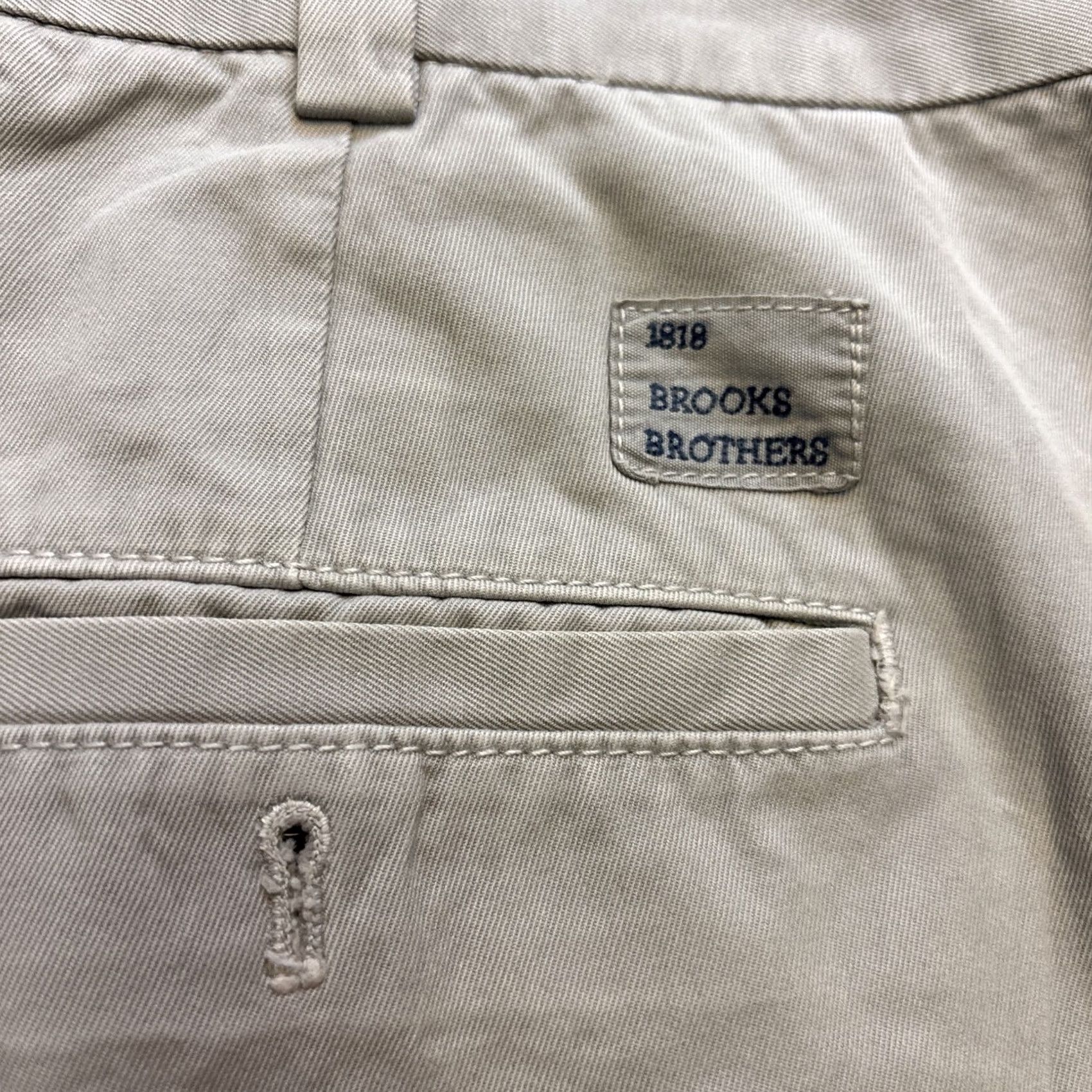 Brooks Brothers Brooks Brothers Clark Chino Pants 40x32 Gray Casual Prep 1818 Tag Men's Pants Straight 32in Inseam Pre-owned Excellent Size US 40 / EU 56 - 2 Thumbnail