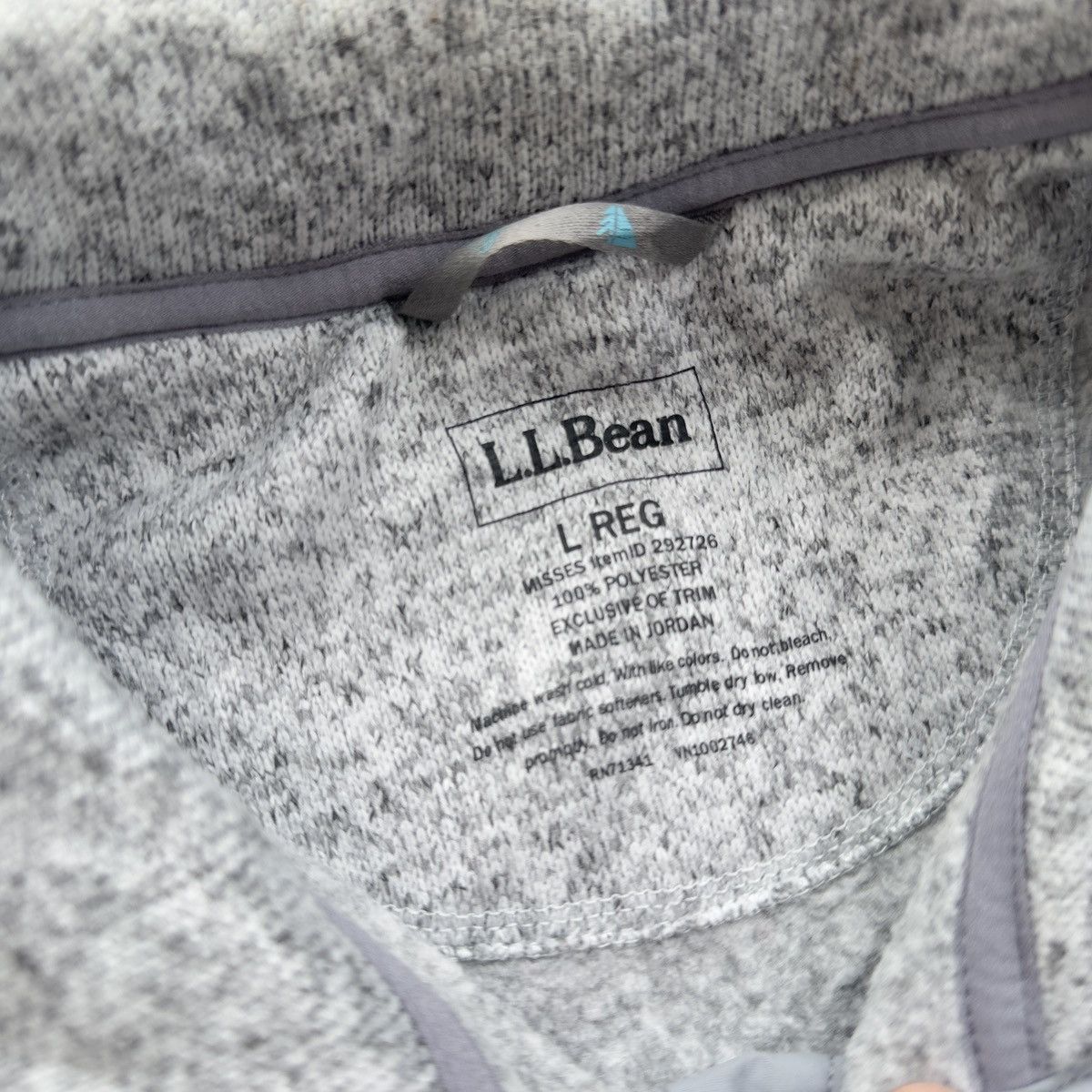 L.L. Bean L.L.BEAN FLEECE SNAP PULLOVER HEATHER GREY OUTDOOR Size US L / EU 52-54 / 3 - 7 Thumbnail