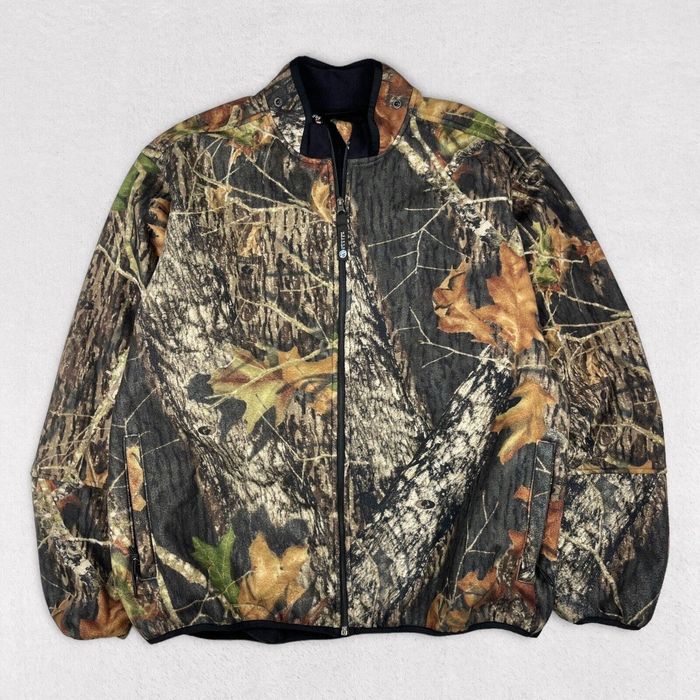 Vintage Vtg Rivers West Mossy Oak Break Up Camo Fleece Jacket 2xl Grailed