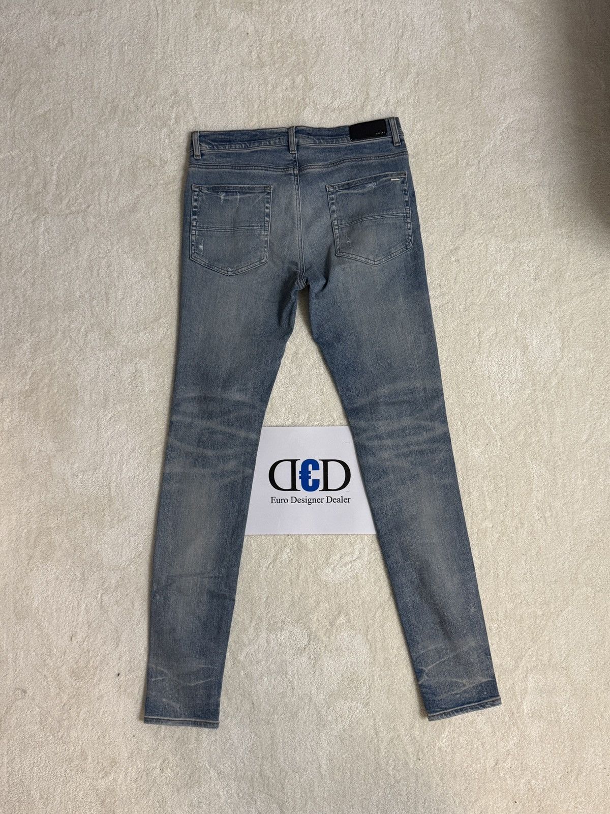 Amiri 💠Amiri💠 LOGO JEANS INDIGO (34) Size US 34 / EU 50 - 2 Thumbnail