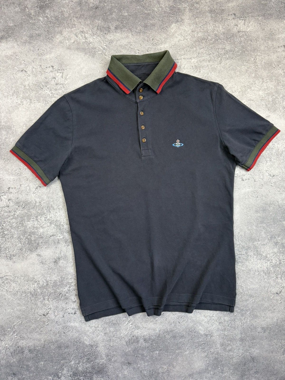 Vintage Vivienne Westwood Polo Shirt Luxury Orb Logo Y2K