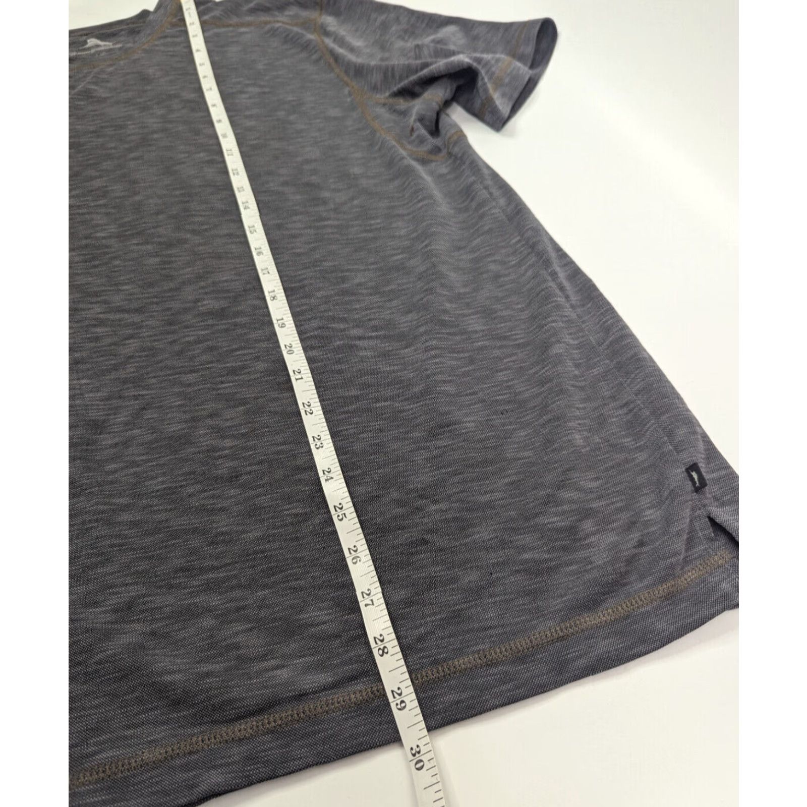 Tommy Bahama Tommy Bahama T-Shirt Mens Large Gray Lyocell Blend Knit Short Sleeve Breezeway Size US L / EU 52-54 / 3 - 4 Thumbnail