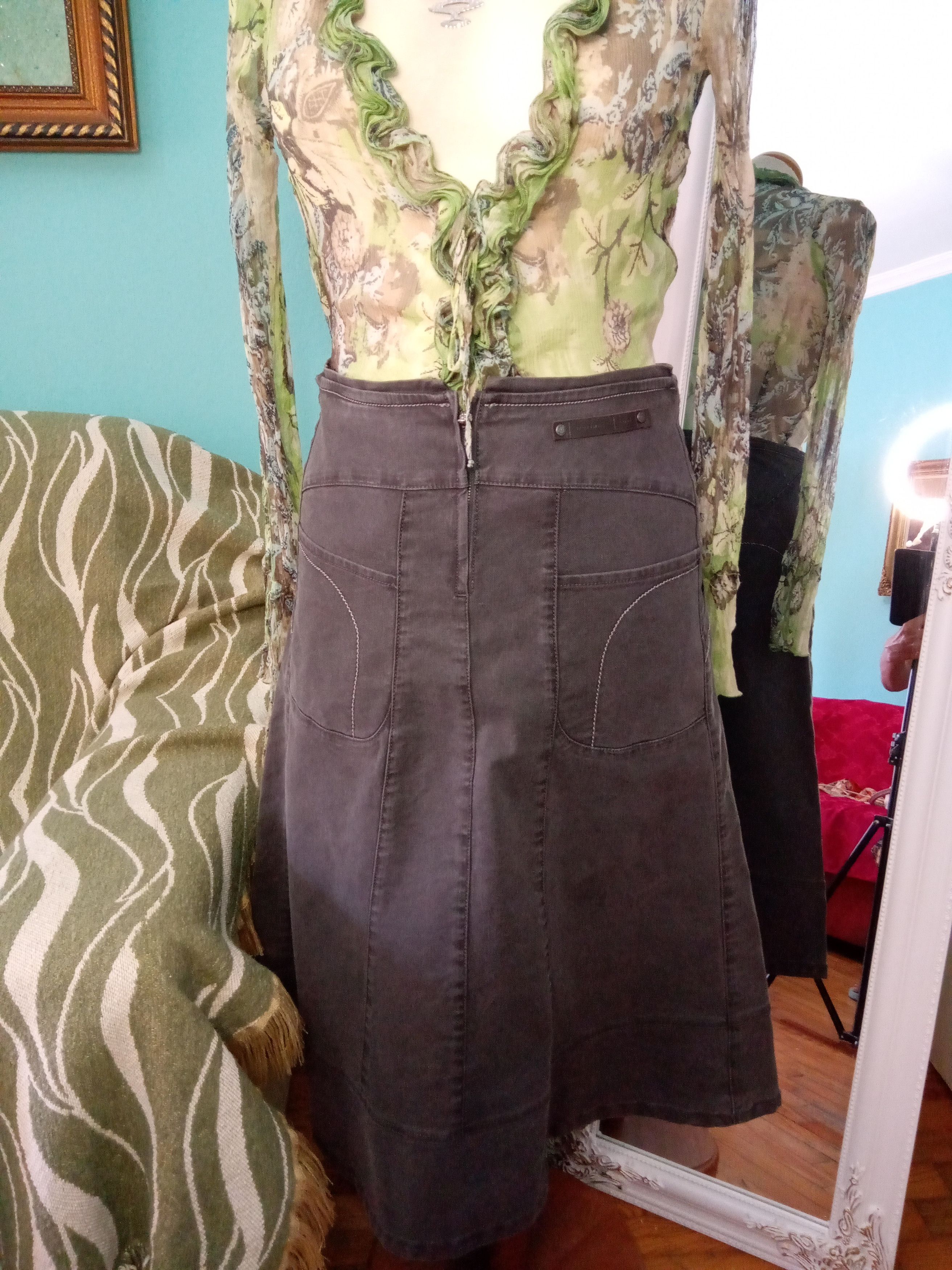 Sportmax Sportmax Code Denim Skirt Size 28" / US 6 / IT 42 - 5 Thumbnail
