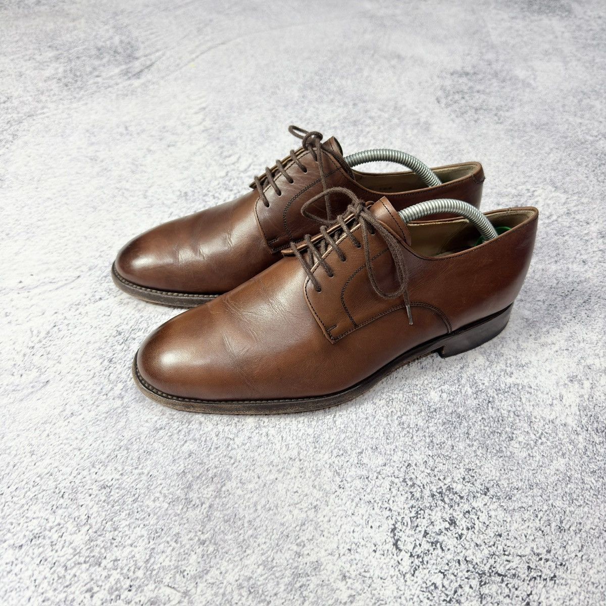 Designer Shoepassion Handmade Welted Brown Derbies US8.5 UK7.5 EU41 Size US 8.5 / EU 41-42 - 1 Thumbnail