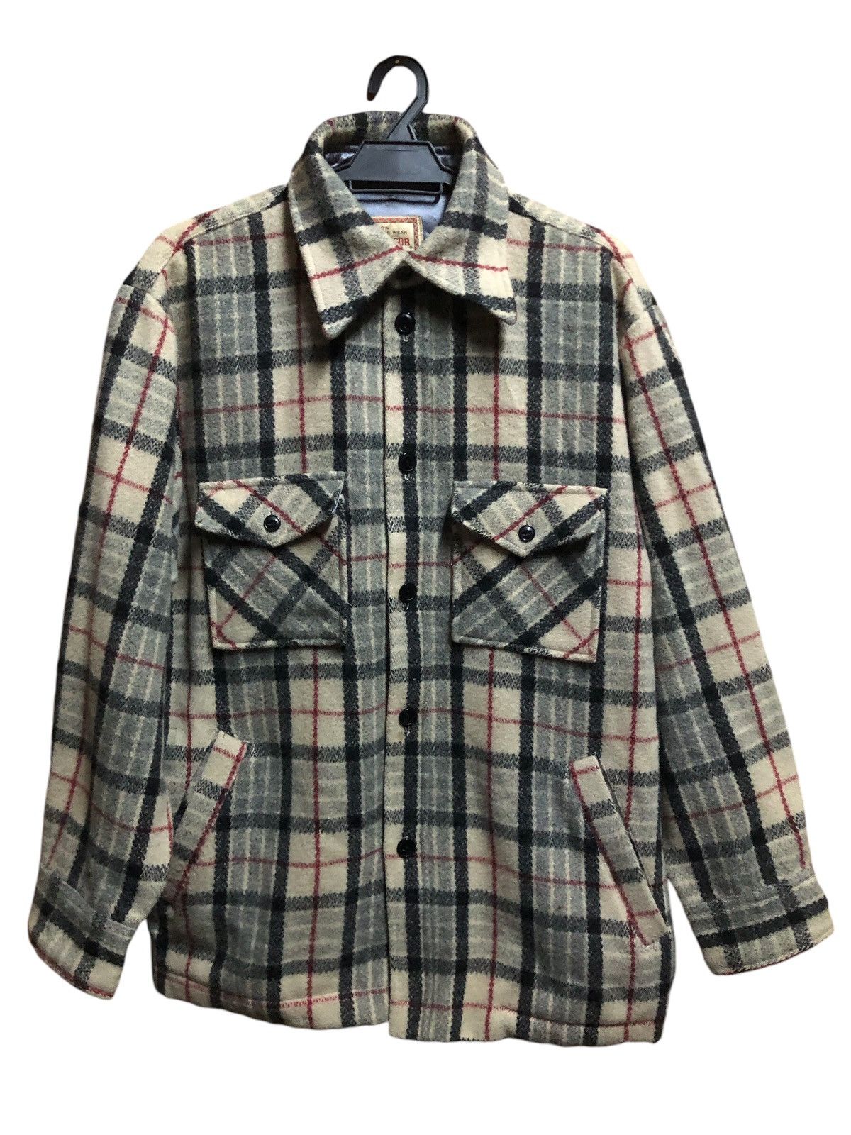 McGregor × Vintage Vintage Mcgregor wool blend Check Jacket Size US L / EU 52-54 / 3 - 1 Thumbnail