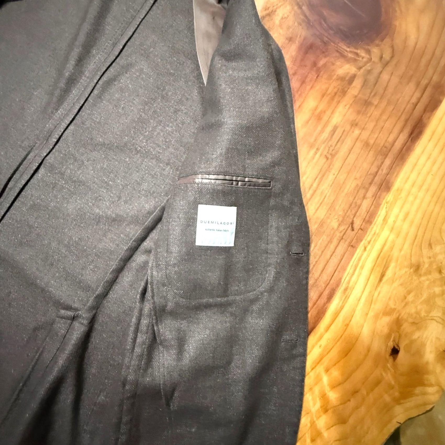Vintage Gutteridge Blazer Mens 50 Wool Knit Button Short Overcoat Solid Brown"} Size 50R - 4 Thumbnail