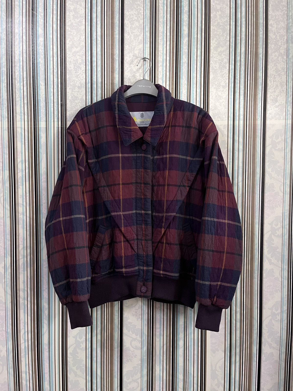 Aquascutum Symmetrical tartan wool linen #F3 Size US M / EU 48-50 / 2 - 2 Thumbnail