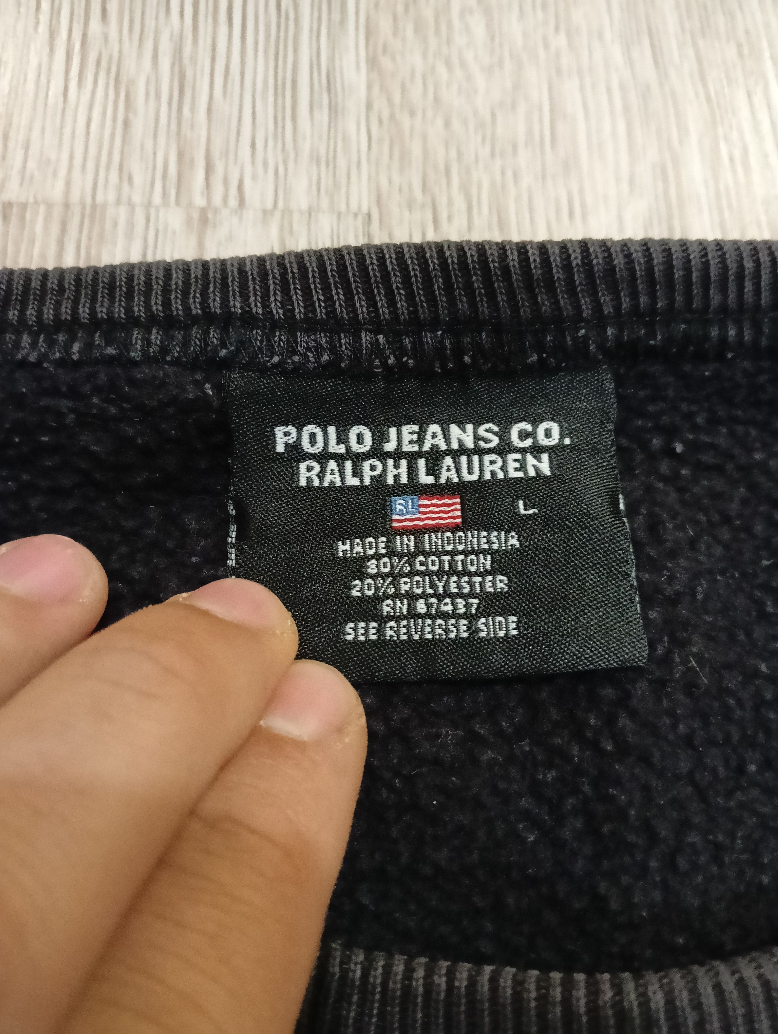 Vintage Vintage polo hoodie Size US L / EU 52-54 / 3 - 3 Thumbnail