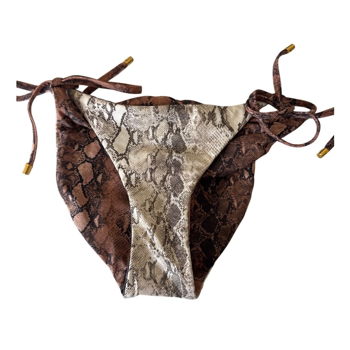 Other PQ swim Kaa Reversible Tie full tie string bikini bottom Size ONE SIZE - 3 Thumbnail