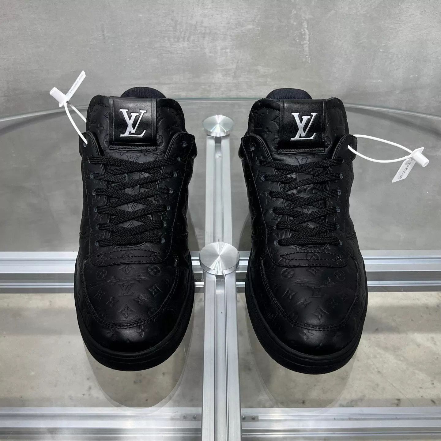 Louis Vuitton LV Rivoli Black Monogram All-Over Sneaker UK8/42 Size US 9 / EU 42 - 1 Thumbnail