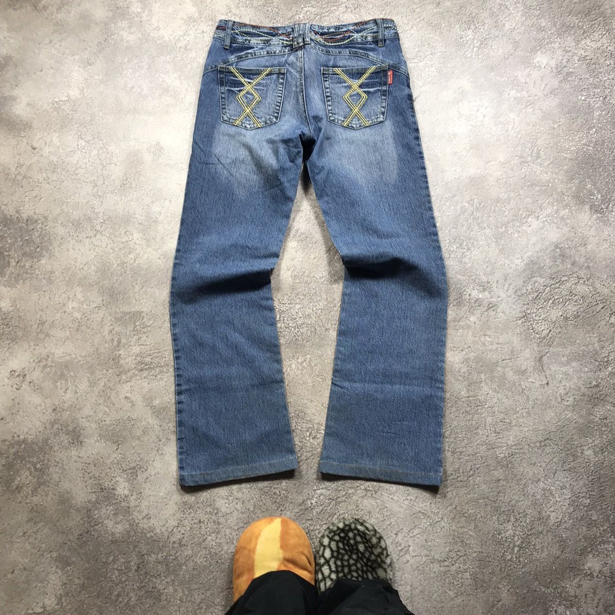 Vintage Vintage 90s Distressed Baggy Jeans Grunge Thrashed Skate 29 Size 29" - 3 Thumbnail