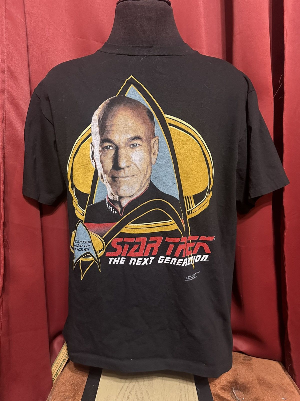 Vintage Vintage Star Trek Tshirt 90’s TV Show Piccard Trekkie Grail Size US XL / EU 56 / 4 - 1 Thumbnail