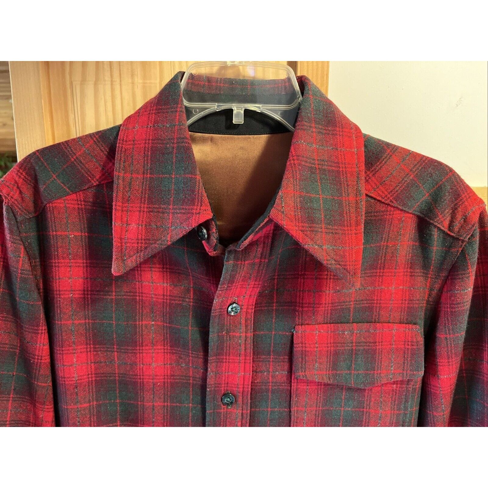 The Unbranded Brand Unbranded Men’s Shirt M Red Plaid LS Button Up Wool Outdoor Size US M / EU 48-50 / 2 - 3 Thumbnail