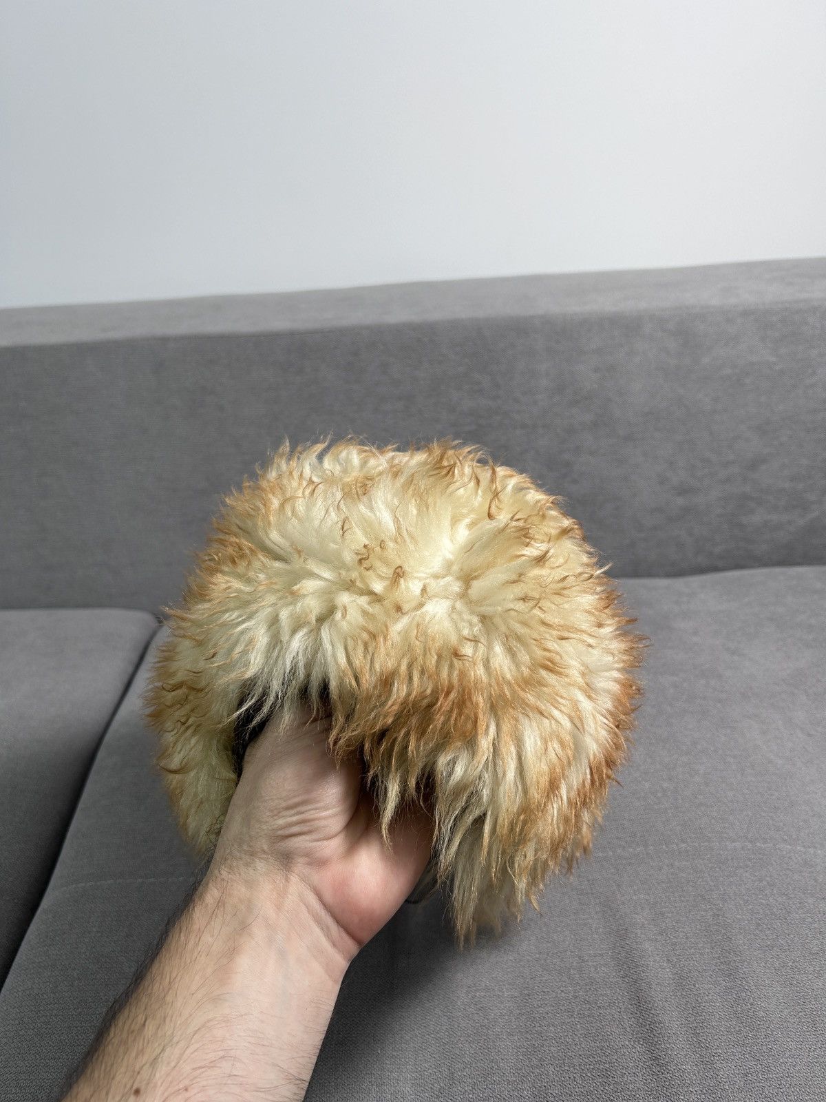 Japanese Brand × Vintage Vintage Y2K AvantGarde faux fur hat streetwear one size Size ONE SIZE - 2 Thumbnail