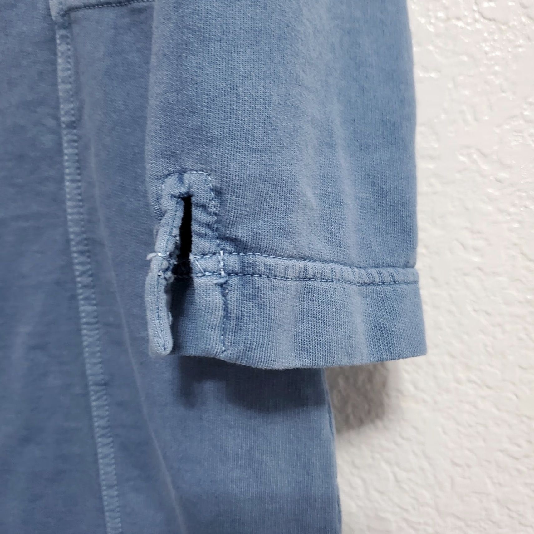 Vintage VINTAGE Pure Jill J Jill Dress Women XS Petite Organic Cotton 3/4 Sleeve Casual Comfort Pullover Side Slits Knee Length Blue Womens Size XS / US 0-2 / IT 36-38 - 7 Thumbnail