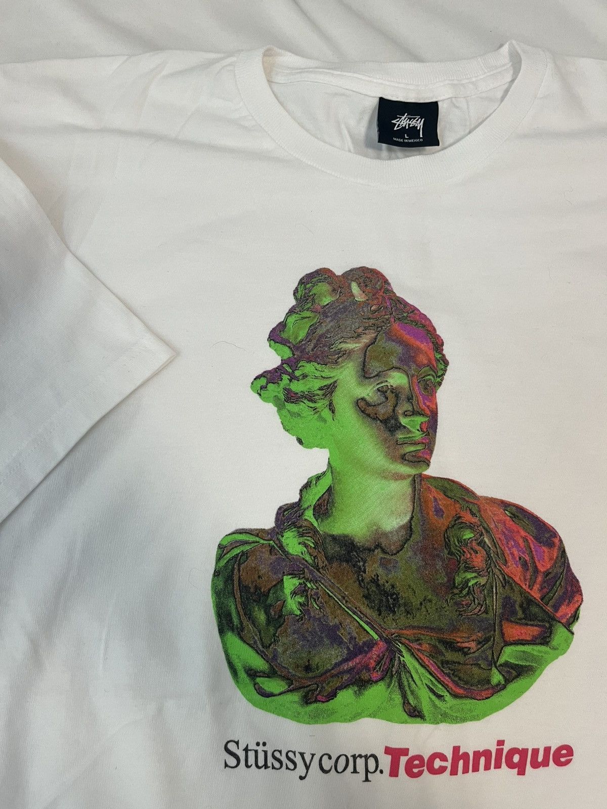 Stussy × Vintage Stussy Corp Technique bust sculpture tee Size US L / EU 52-54 / 3 - 2 Thumbnail