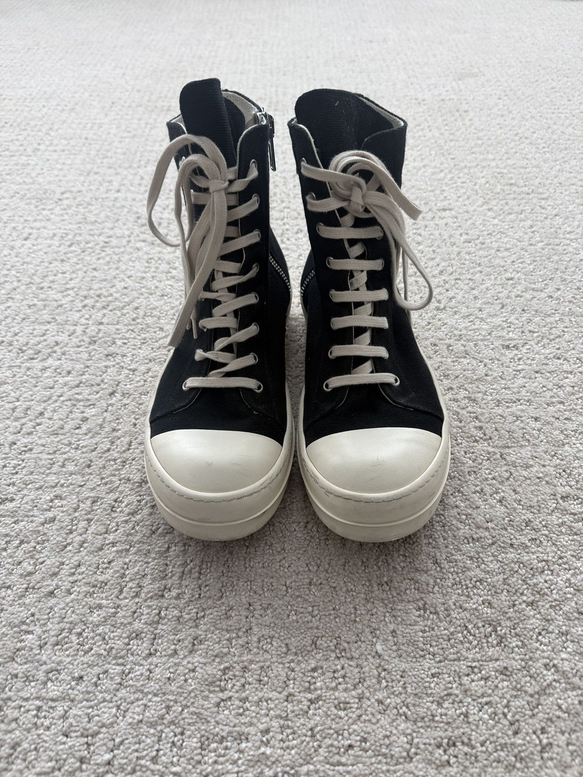 靴 RICK OWENS ramones 42 Rick Owens Brown Leather Ramones 42