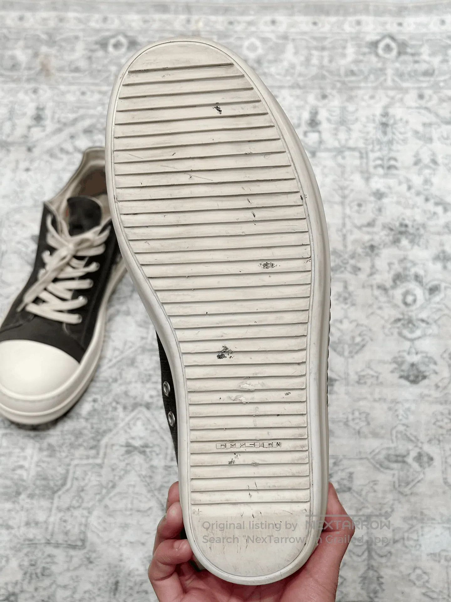 Rick Owens Rick Owens x Converse Gray Canvas Low Top. Size US 11 / EU 44 - 8 Thumbnail