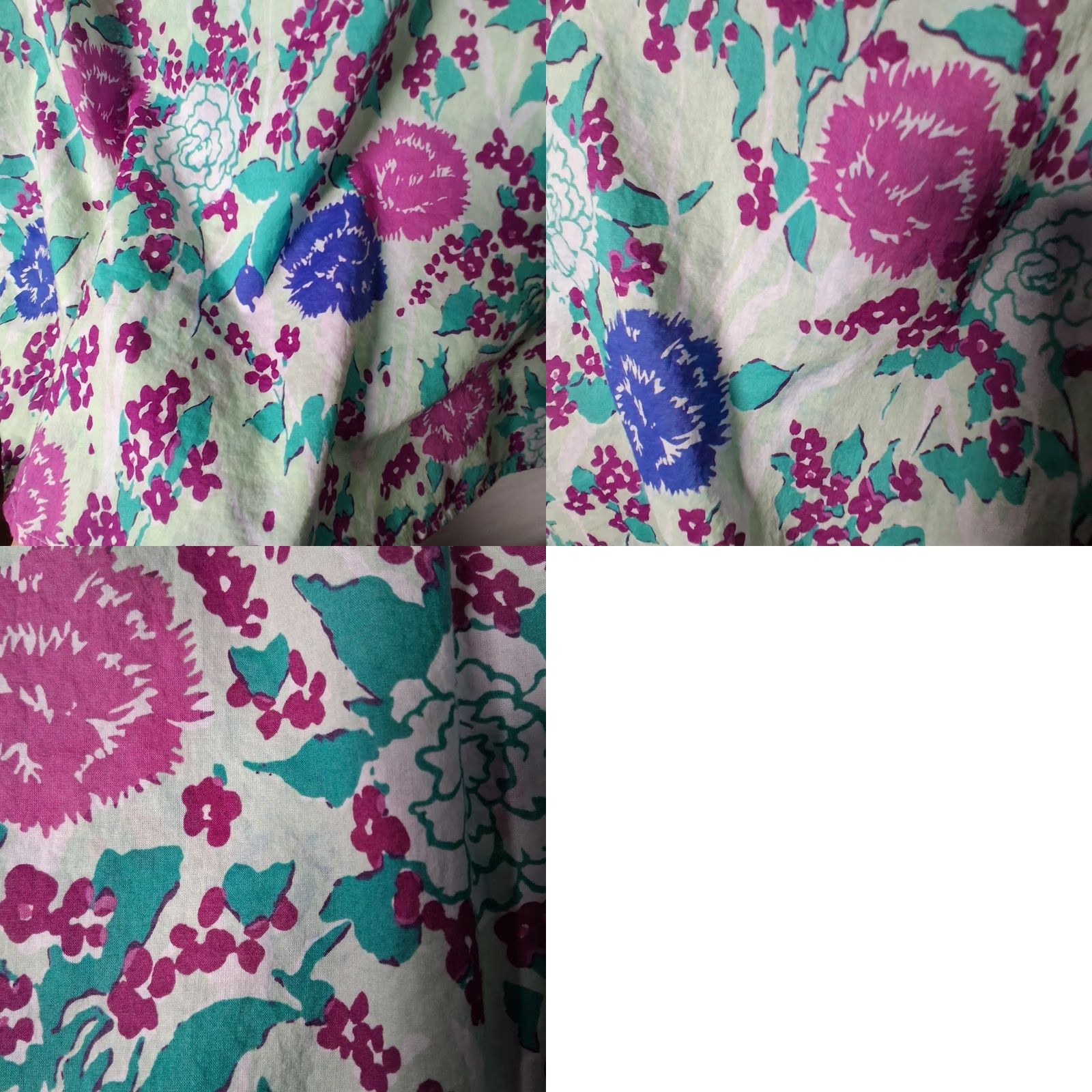 Talbots Talbots Blouse 1X Blue Purple Floral Sleeveless Ruffle V-Neck Pullover Shirt Women Plus Size Size XL / US 12-14 / IT 48-50 - 10 Thumbnail
