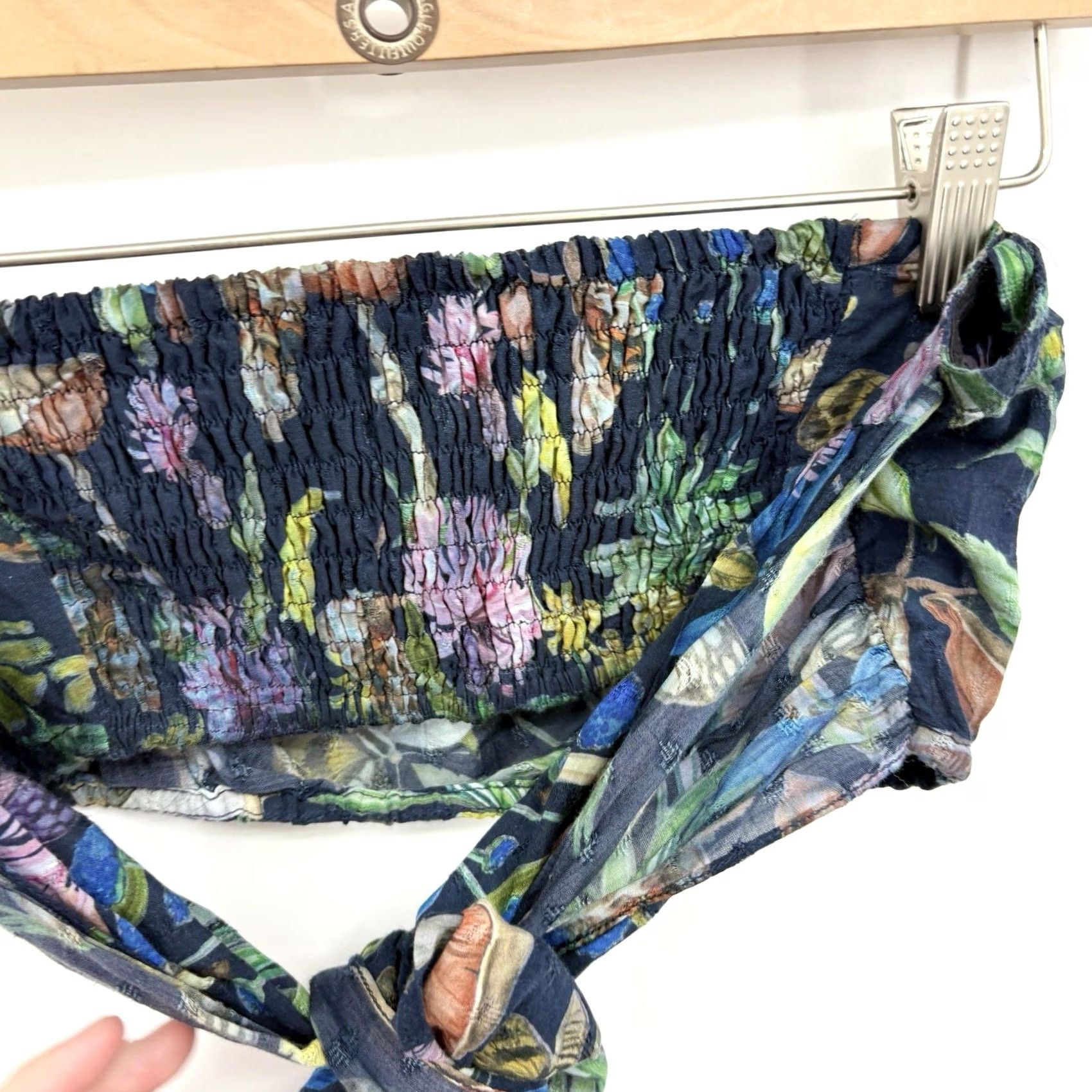 Anthropologie Anthropolgie Tryb Butterfly Fairy Bandeau Top Small Tie Resort Vacation Festival Blouse Cropped Size S / US 4 / IT 40 - 6 Thumbnail