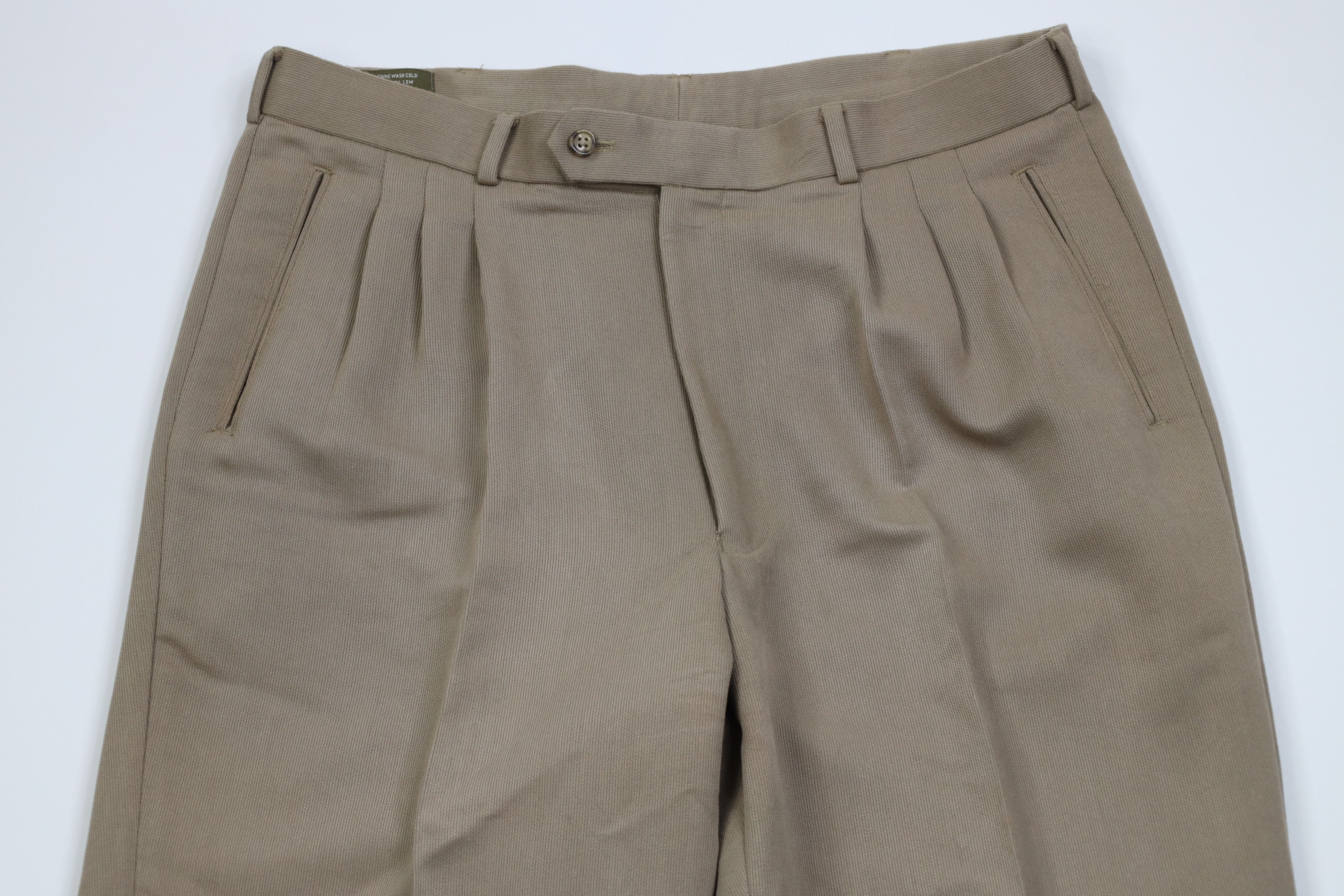 Vintage Vintage 90s Streetwear Gabardine Ribbed Wide Leg Chino Pants Size US 36 / EU 52 - 2 Thumbnail
