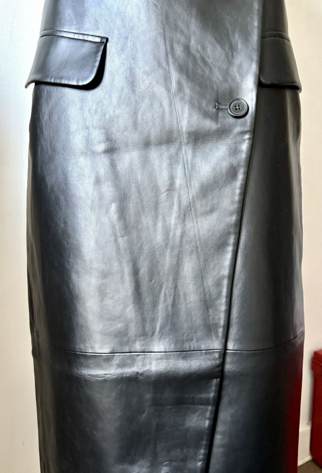 Other The Frankie Shop vegan-leather skirt size XS New Size 25" / US 0 / IT 36 - 6 Thumbnail