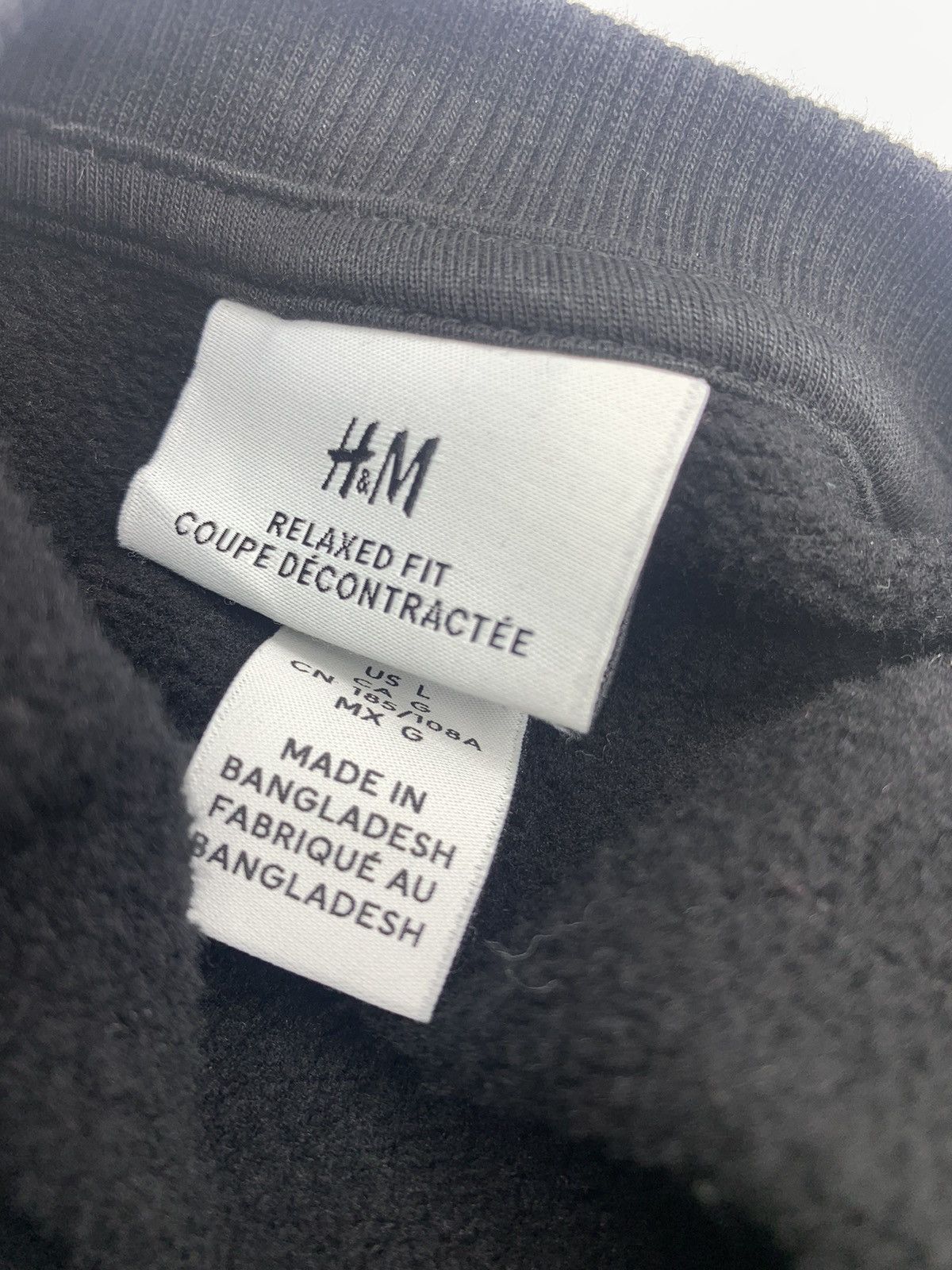 H&M Black Graphic Sweatershirt Size US L / EU 52-54 / 3 - 5 Thumbnail
