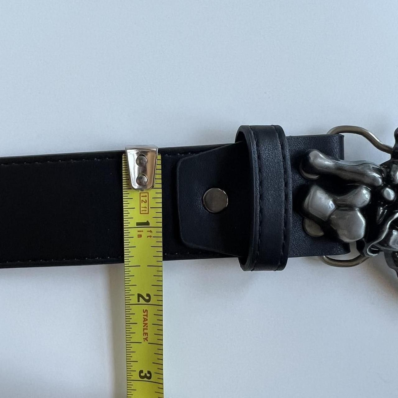 Other y2k 2000s vintage style skeleton grunge goth emo black belt Size ONE SIZE - 4 Thumbnail