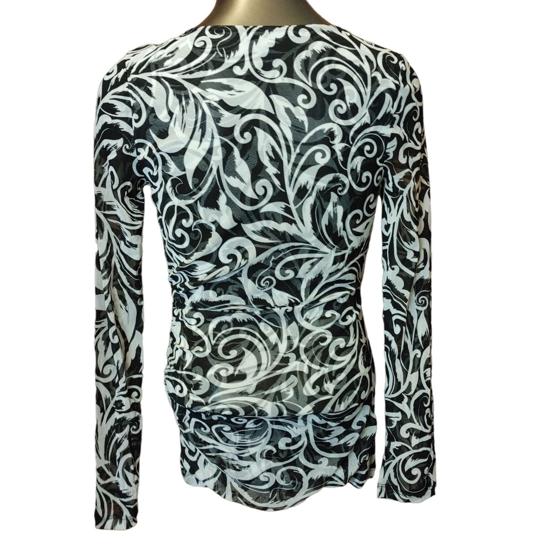 Other INC International Concepts Womens M Black Floral Scroll Faux Size M / US 6-8 / IT 42-44 - 2 Thumbnail