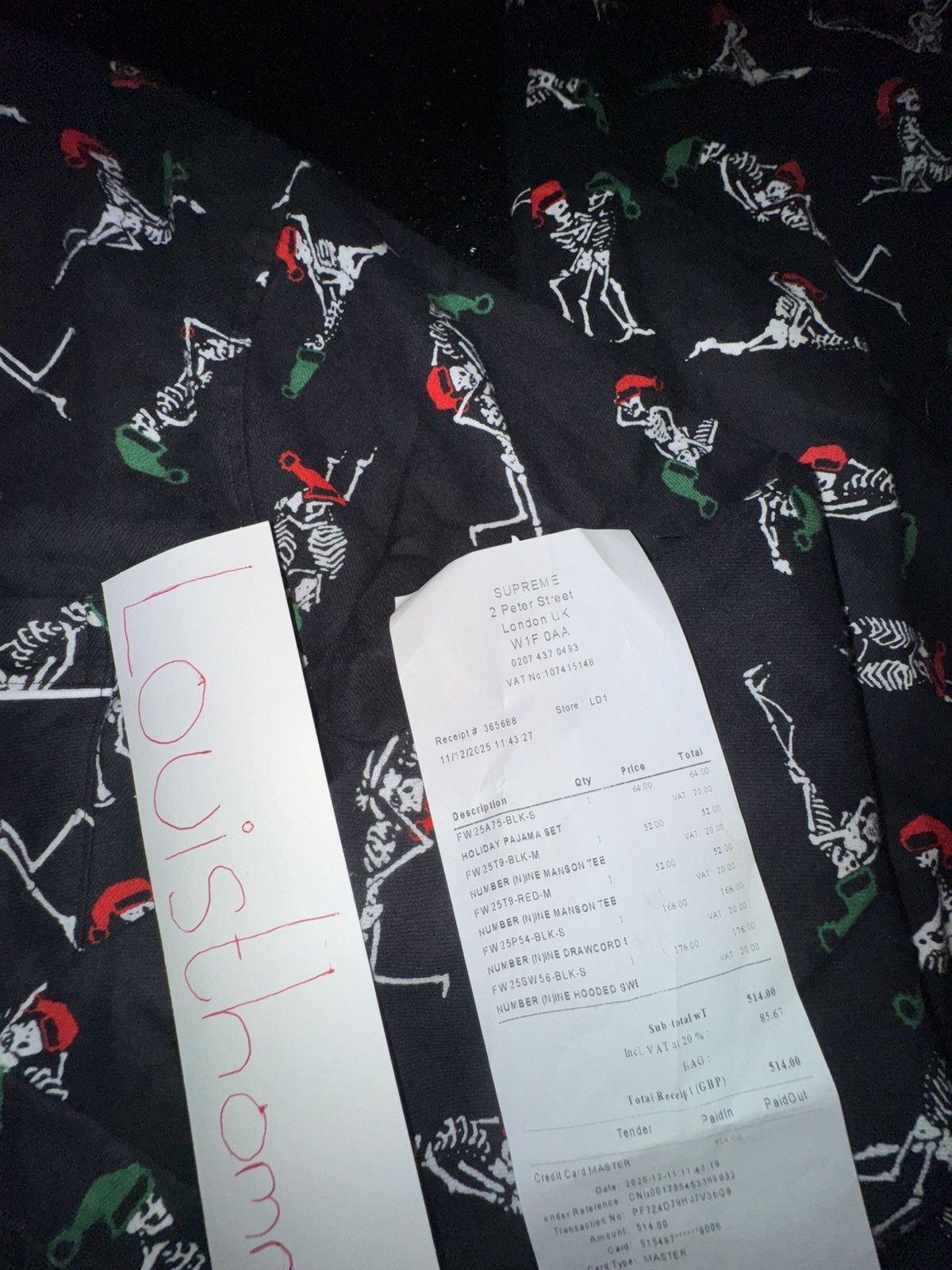 Supreme Supreme FW25 Holiday Pajama Set Size US S / EU 44-46 / 1 - 11 Thumbnail