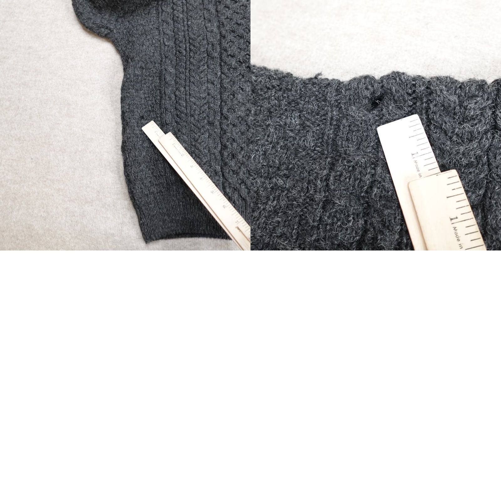 Vintage VINTAGE Carraig Donn Womens Sweater Medium Gray 100% Wool Ireland Size M / US 6-8 / IT 42-44 - 9 Thumbnail