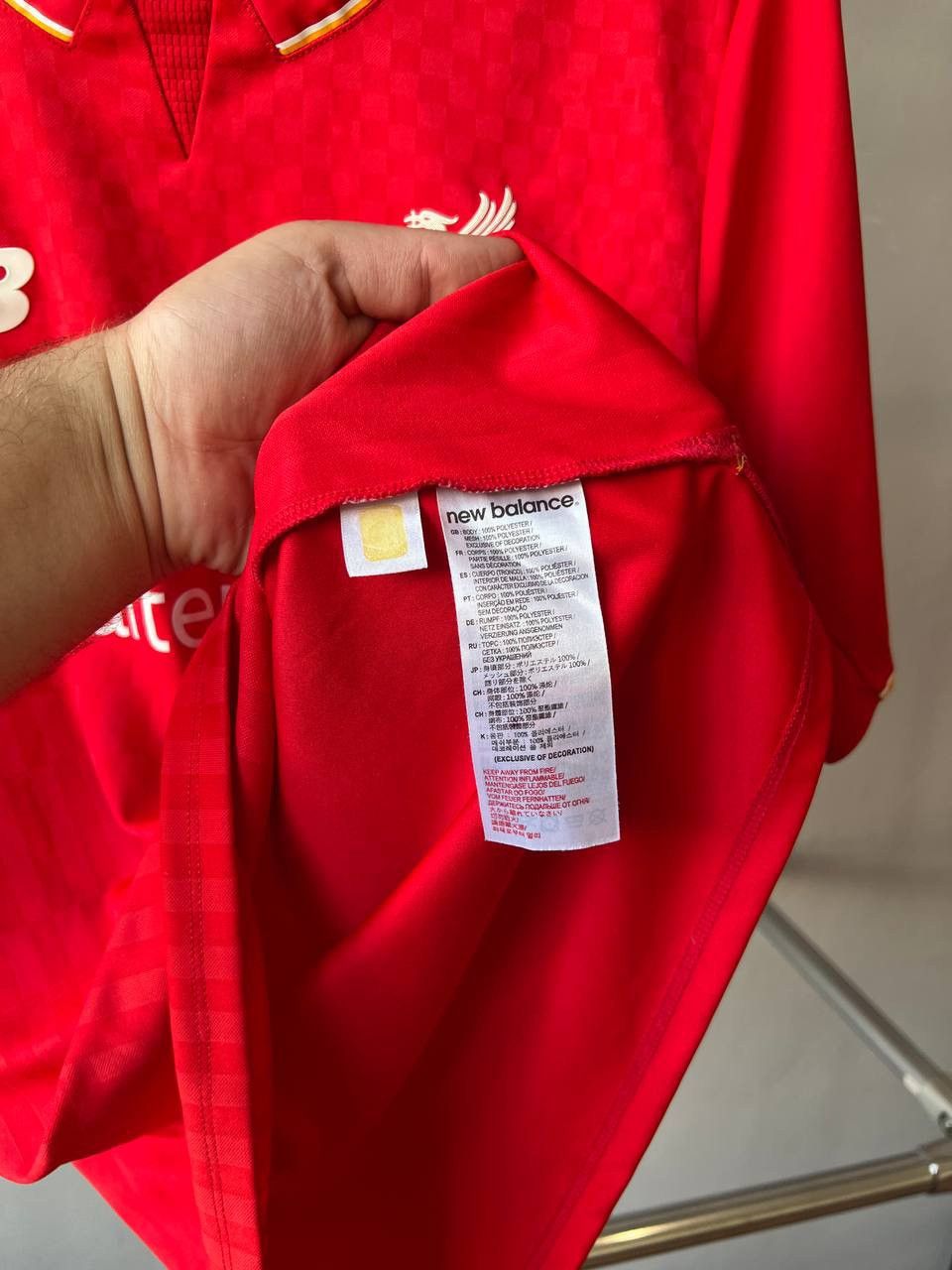 New Balance 2015/16 LIVERPOOL FC HOME SOCCER JERSEY FOOTBALL SHIRT SZ S Size US S / EU 44-46 / 1 - 13 Thumbnail