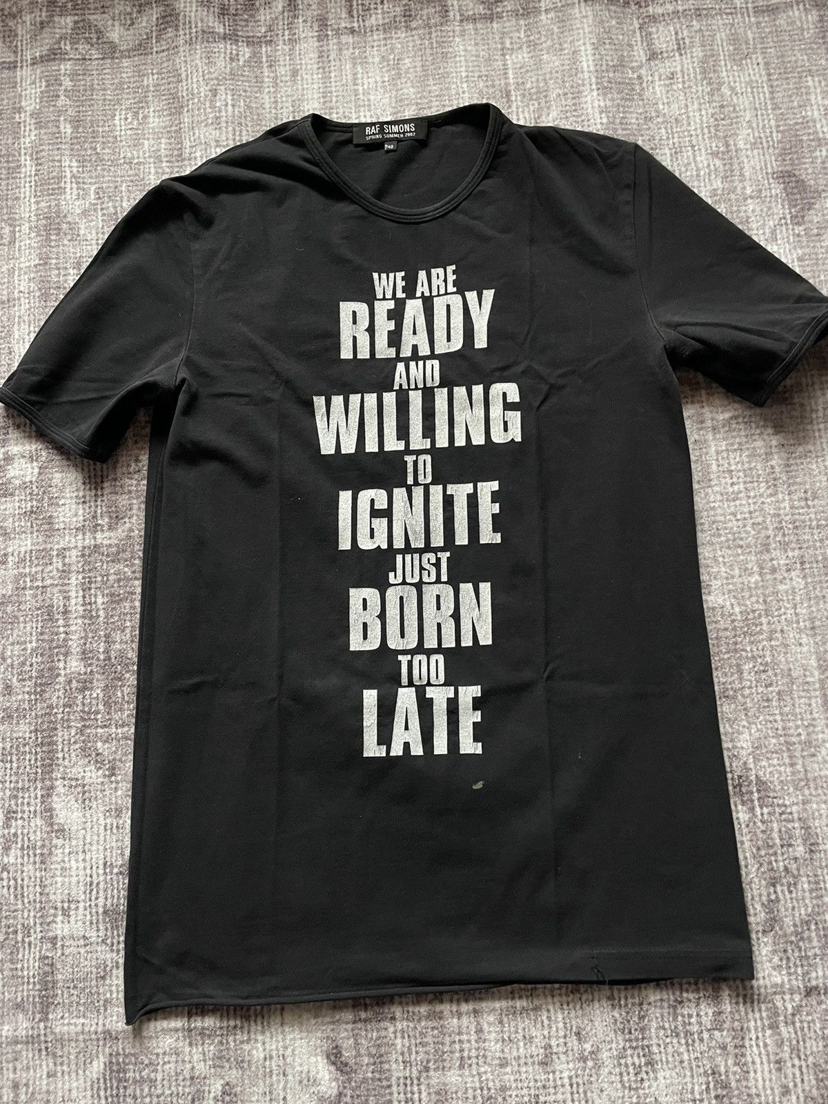Raf Simons Raf Simons SS02 ready to ignite tee shirt Size US M / EU 48-50 / 2 - 5 Thumbnail