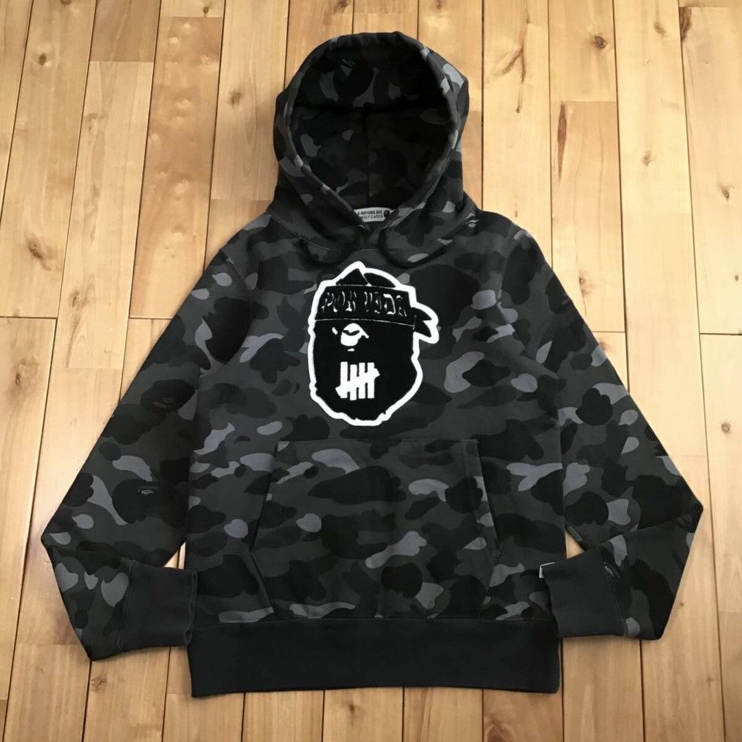 Bape × Undefeated BAPE × Undefeated BIG APE HEAD pullover hoodie Black camo Size US S / EU 44-46 / 1 - 1 Thumbnail