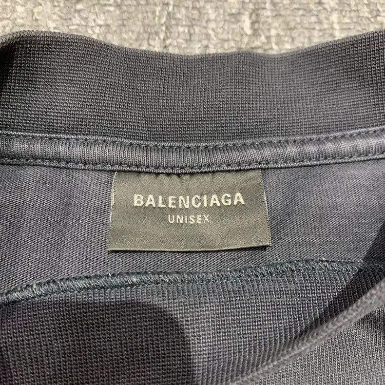 Balenciaga Washed Black Flame Sweatshirt.