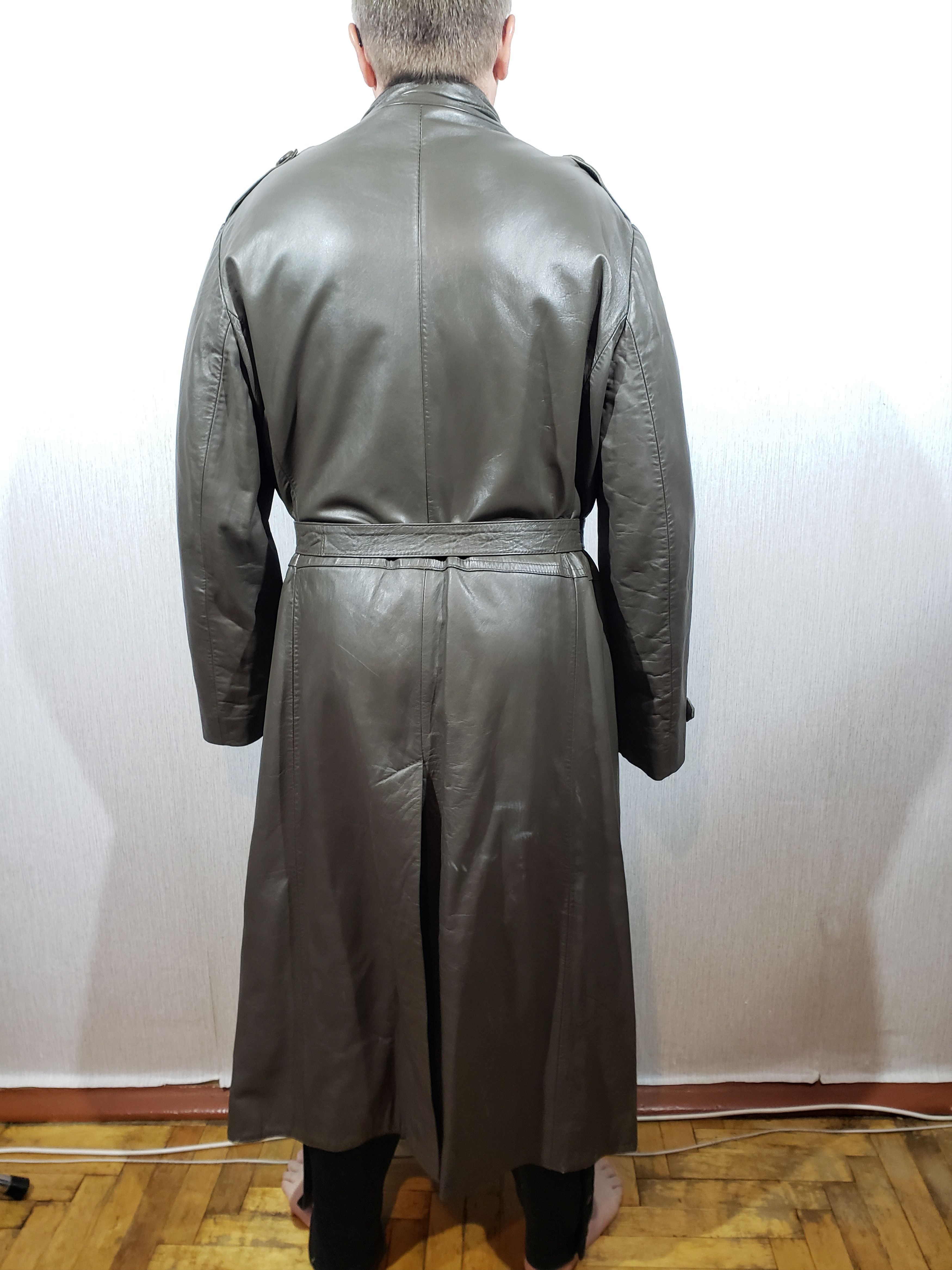 Other Brown reliable coat made of genuine leather. Size US XXL / EU 58 / 5 - 5 Thumbnail