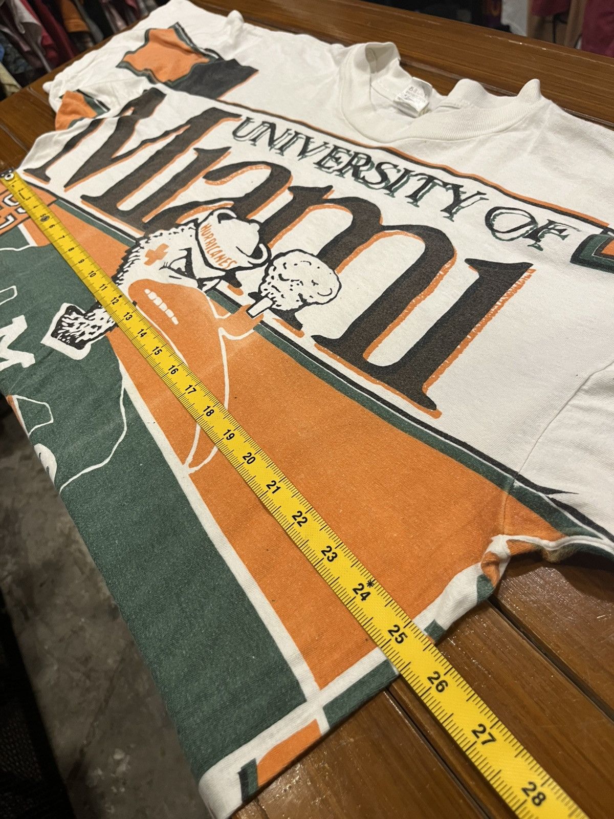 Other Vintage 90s University of Miami Hurricanes T-Shirt Size US XL / EU 56 / 4 - 12 Thumbnail