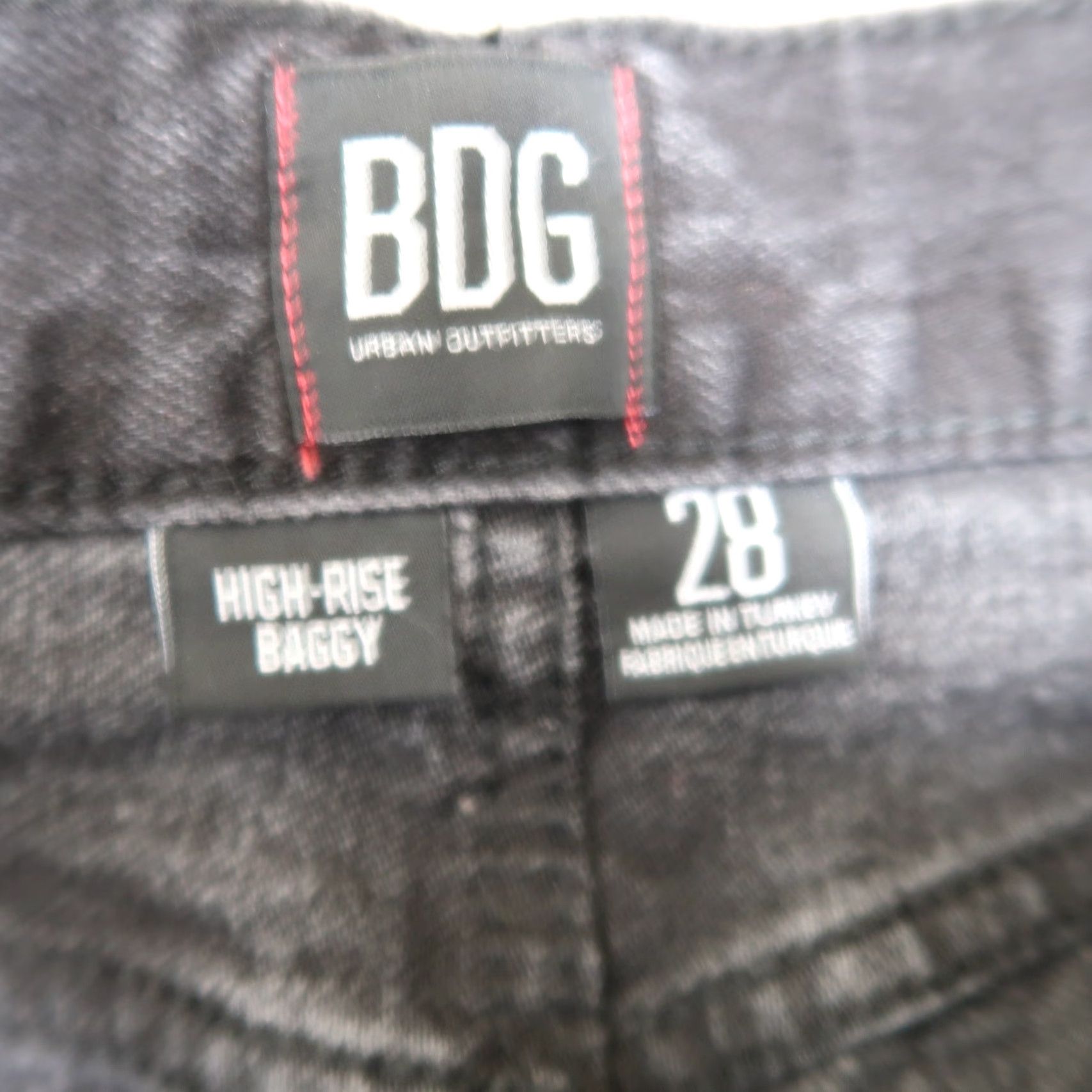 Bdg BDG Urban Outfitters High Rise Baggy Distressed Black Jeans 28 Womens Regular Jeans Size 28" / US 6 / IT 42 - 4 Thumbnail