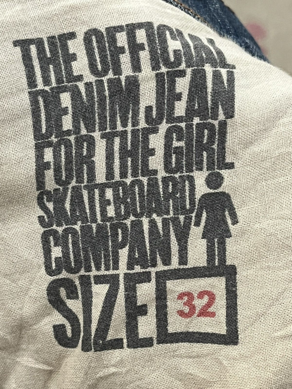 Girl Skateboards × Girls Don't Cry × X-Girl Vintage Girl Mudwash Skater Denim Size 33" - 11 Thumbnail