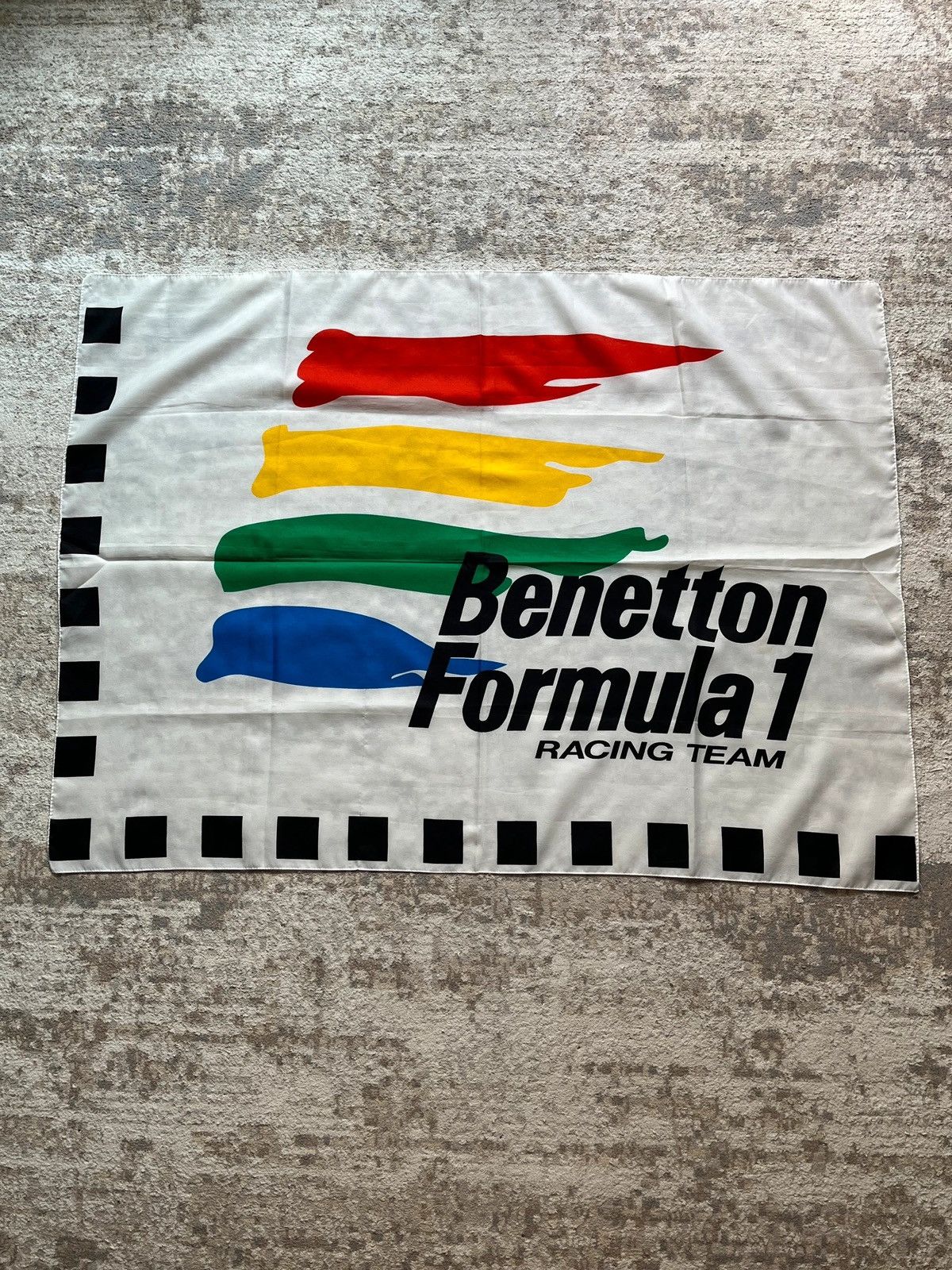 United Colors Of Benetton United Color of Benetton Forumula 1 Racing Team Scarf 90s Size ONE SIZE - 1 Thumbnail
