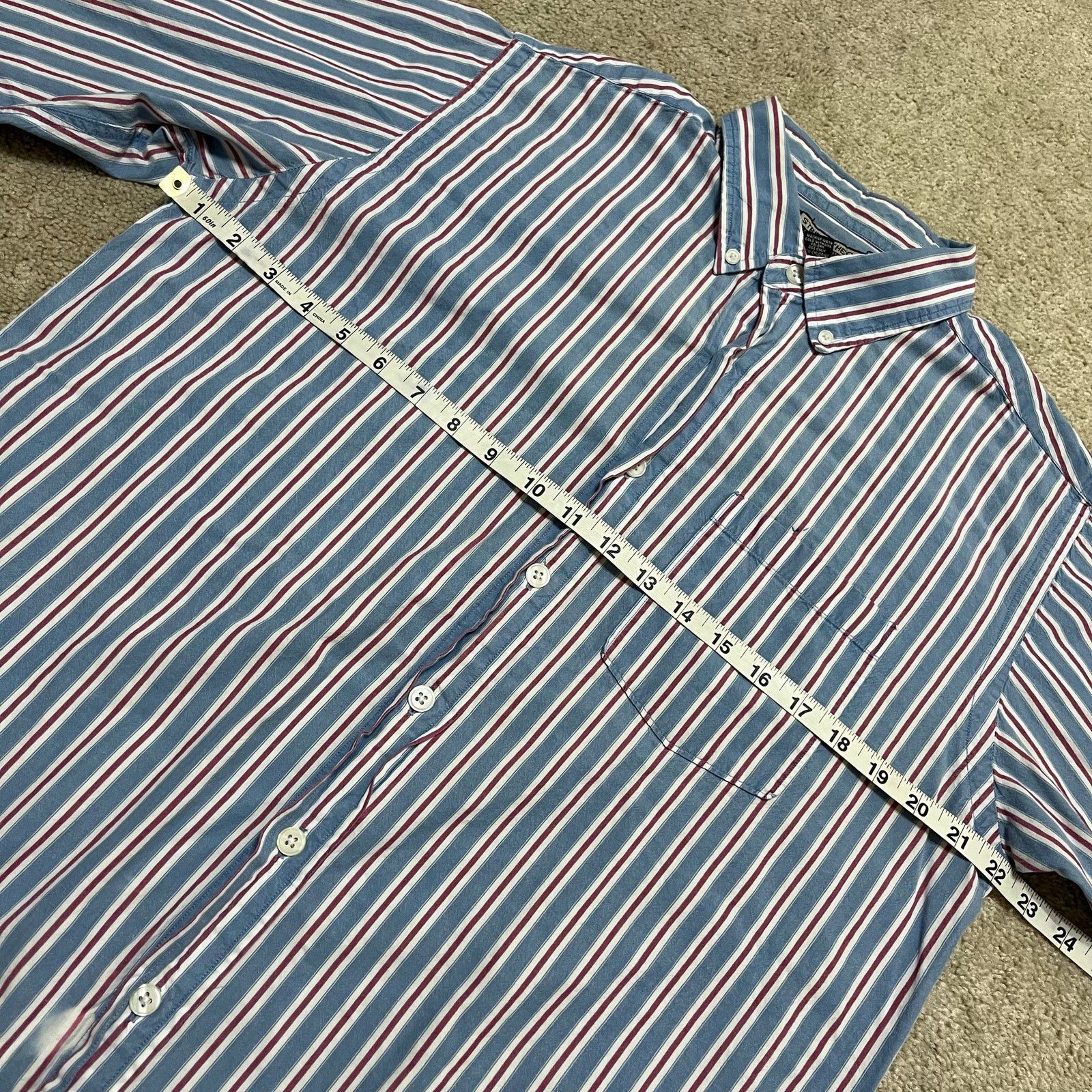 Other String Theory Navy/Red Striped Button Up Long Sleeve Medium Size US M / EU 48-50 / 2 - 7 Thumbnail