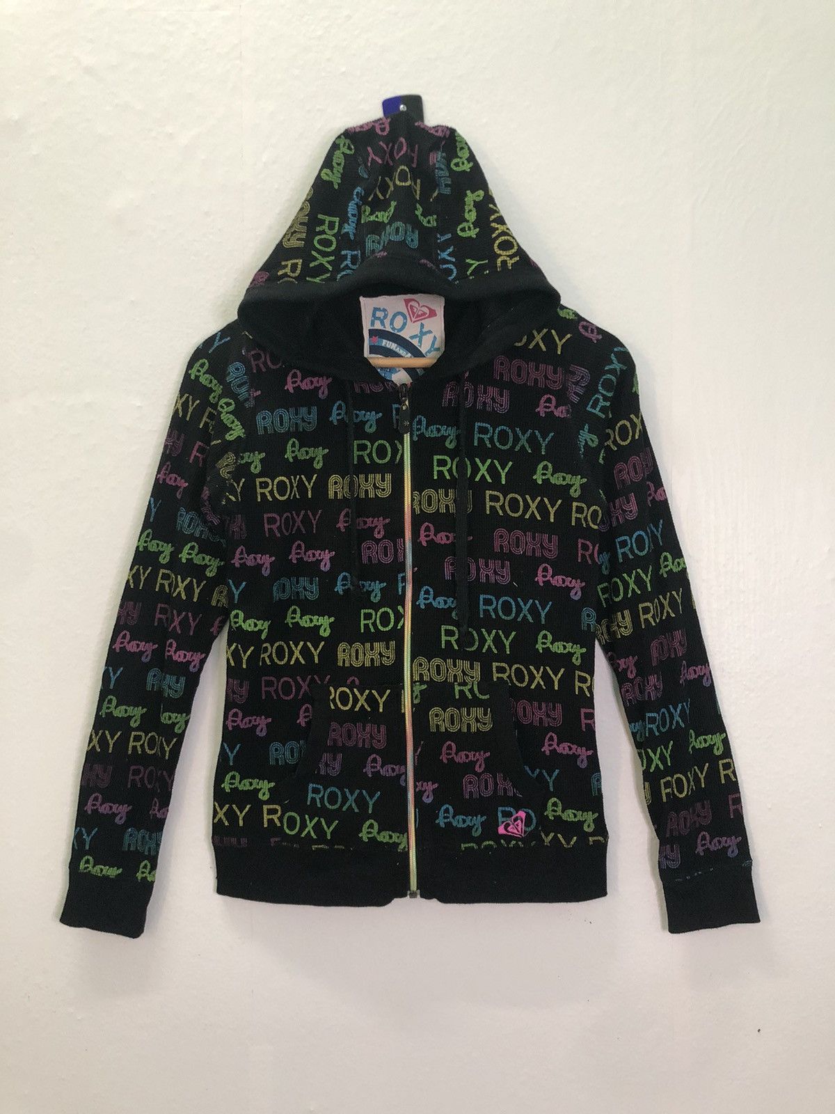 Japanese Brand × Vintage Roxy Hoodie Zip Up Size US XXS / EU 40 - 1 Thumbnail