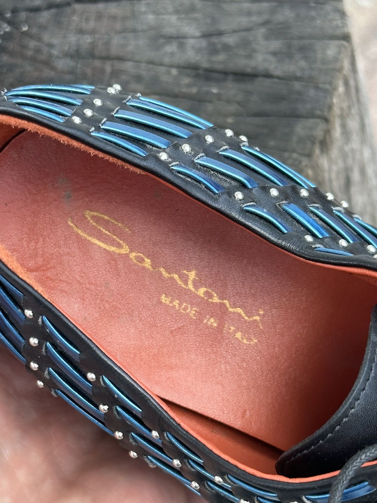 Santoni Santoni leather very rare classic shoes Size US 5.5 / EU 38 - 10 Thumbnail