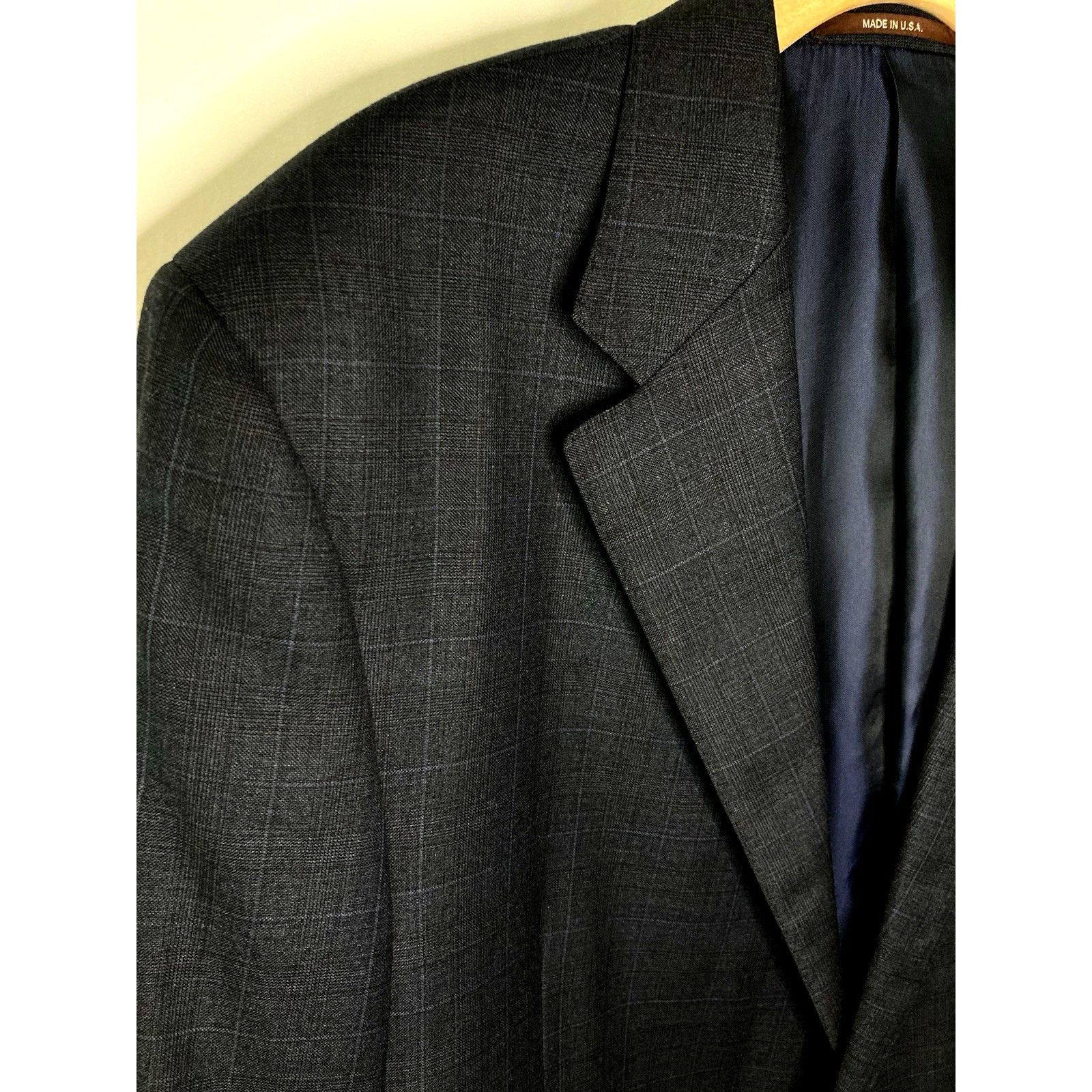 Hickey Freeman 46L Hickey Freeman LORO PIANA Wool Blazer Sport Jacket USA Size 46L - 2 Thumbnail