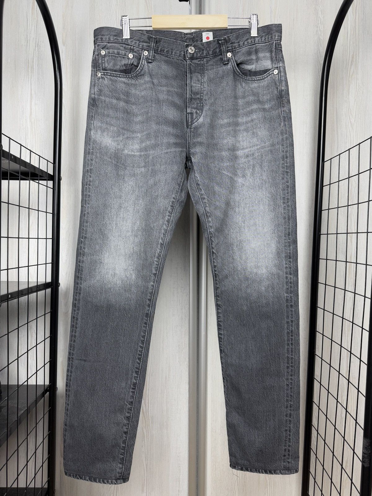 Edwin Edwin Made in Japan Slim Tapered White Selvedge Denim Jeans Size US 32 / EU 48 - 2 Thumbnail