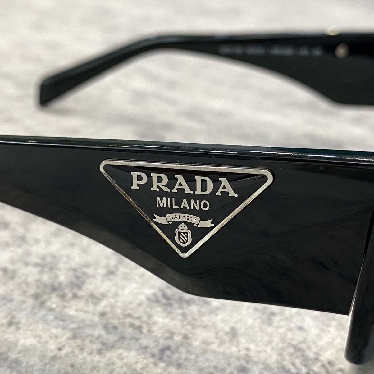 Prada PRADA OPR 13ZSF BLACK DARK GREY Size ONE SIZE - 4 Thumbnail