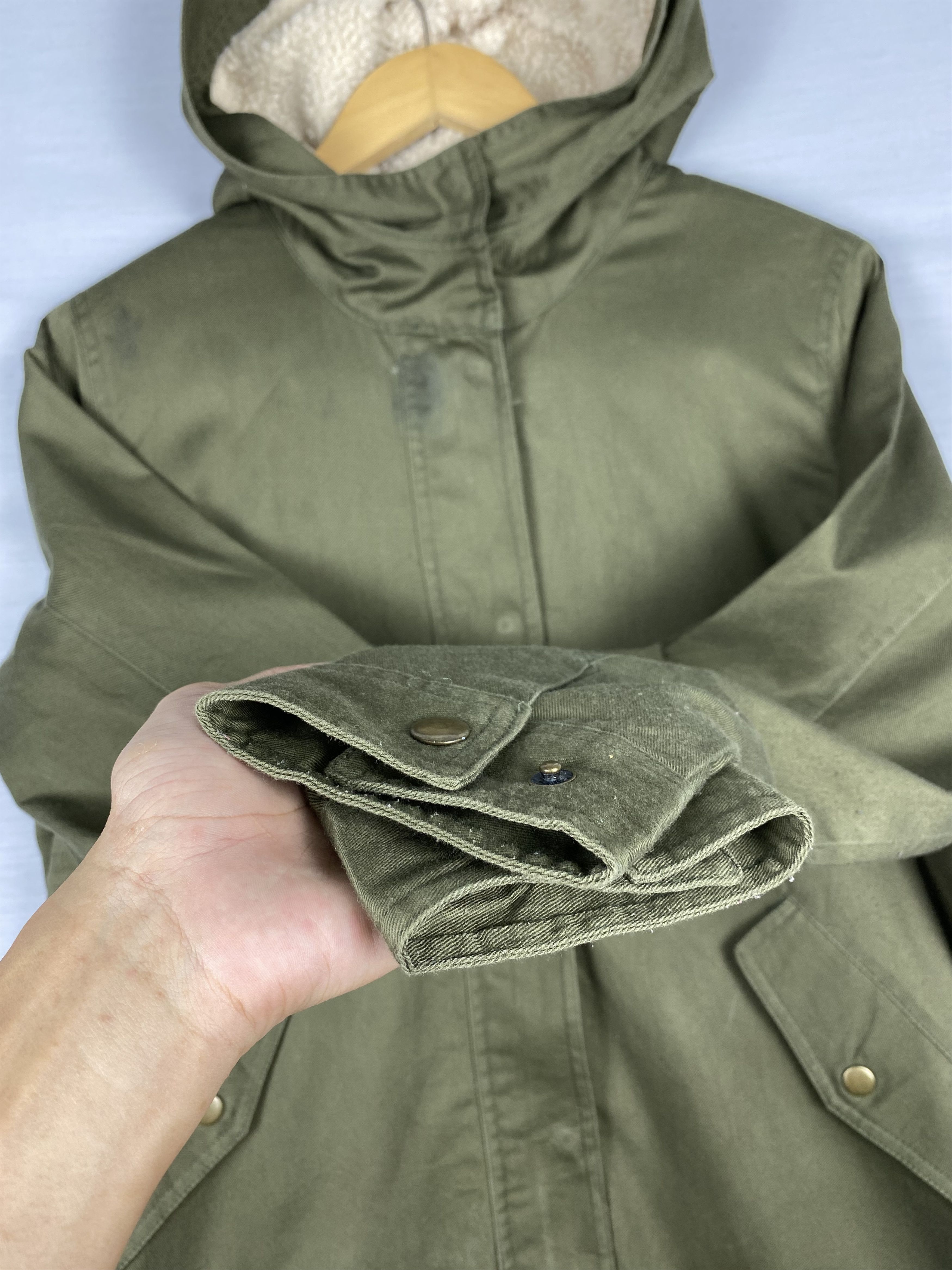 Japanese Brand Vintage Spinash Fleece Lining Hoodie Button Up Jacket Size US M / EU 48-50 / 2 - 6 Thumbnail