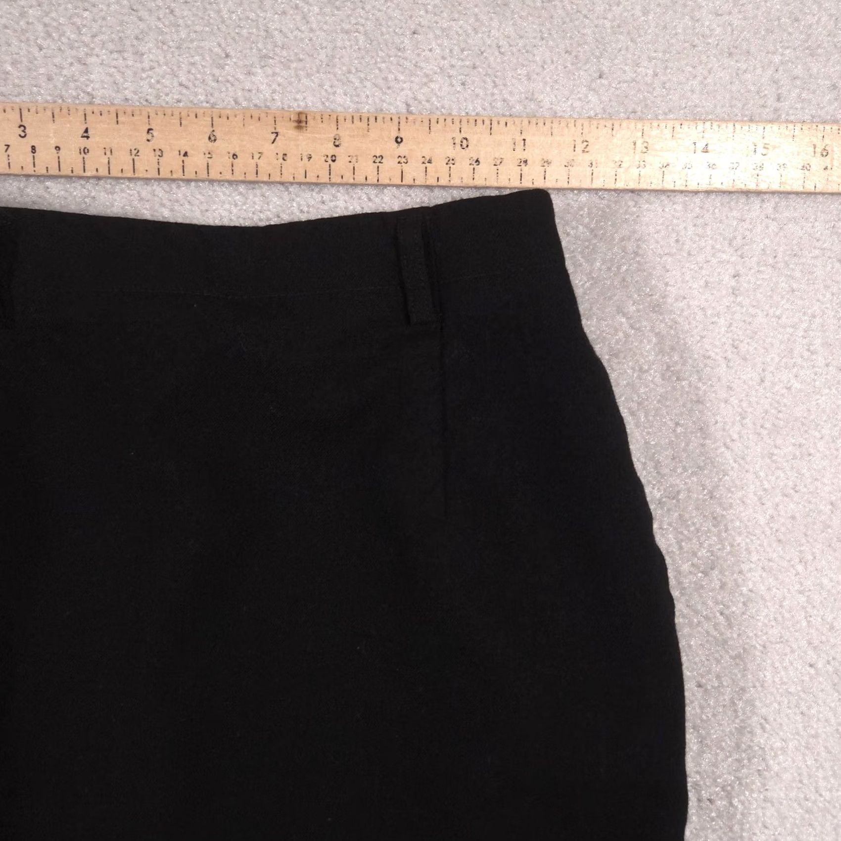 Talbots VINTAGE Talbots Skirt Womens 4P Black Wool Pencil Lined Career Made USA 90s Size 27" / US 4 / IT 40 - 5 Thumbnail