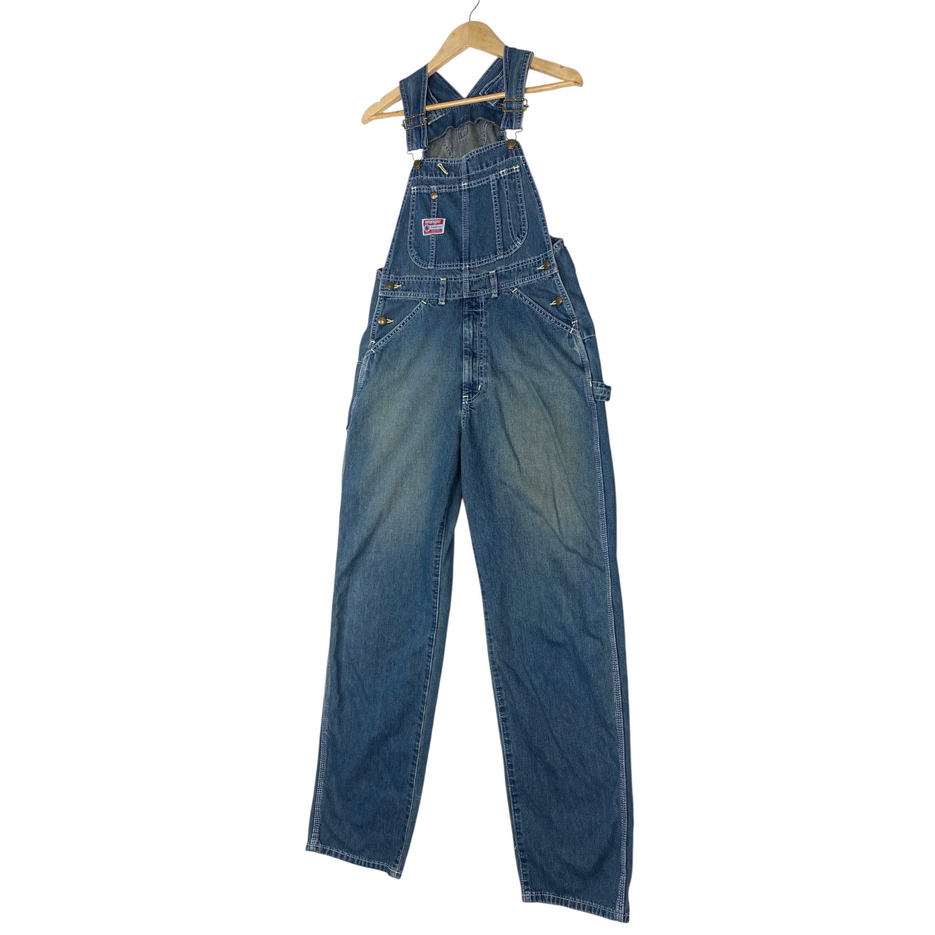 Wrangler 💥VINTAGE 70s WRANGLER BLUE BELL OVERALL DENIM WORKER Size US 31 - 2 Thumbnail
