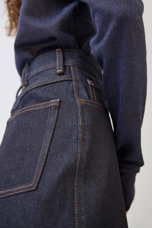 Acne Studios Acne Studios Bla Konst Indigo Classic A-line Denim Skirt Size 27" / US 4 / IT 40 - 3 Thumbnail